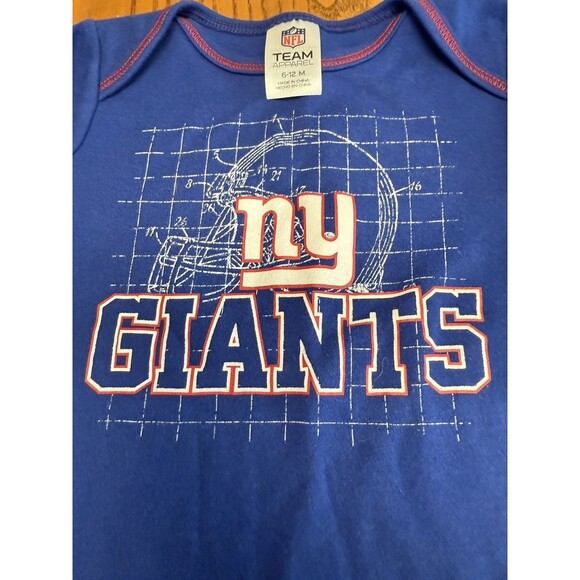 New York NFL Giants Set Of 2 long sleeve bodysuit SIZE 6-12 mos. - Picture 4 of 6